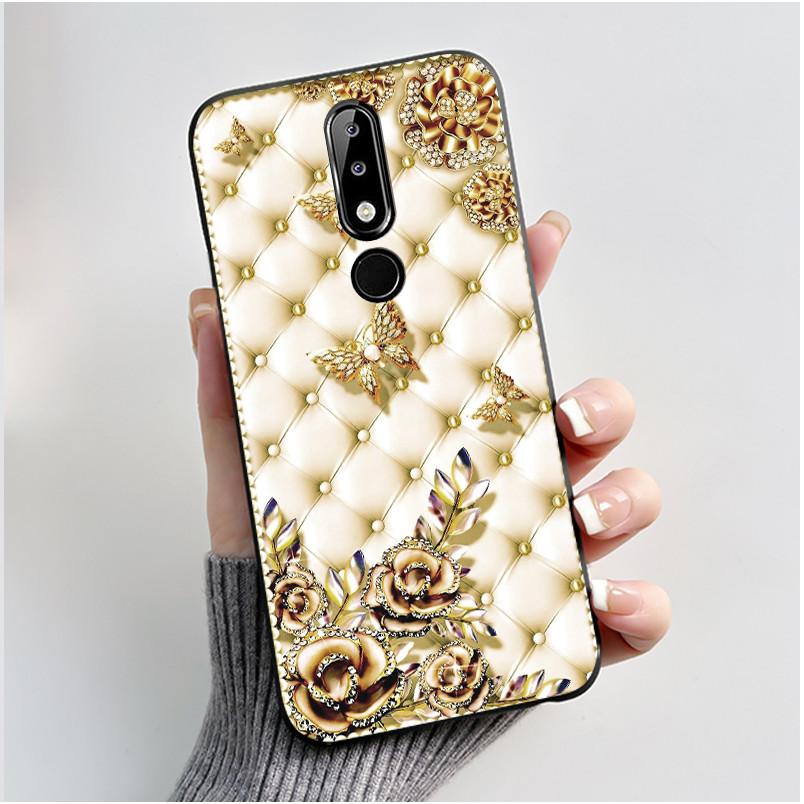 Casing For Nokia 5.1 Plus 6.1 Plus X5 X6 Luxury Dragon Cute Cool Boys Girls Soft silicon Phone Case Back Cover Black Matte Shell