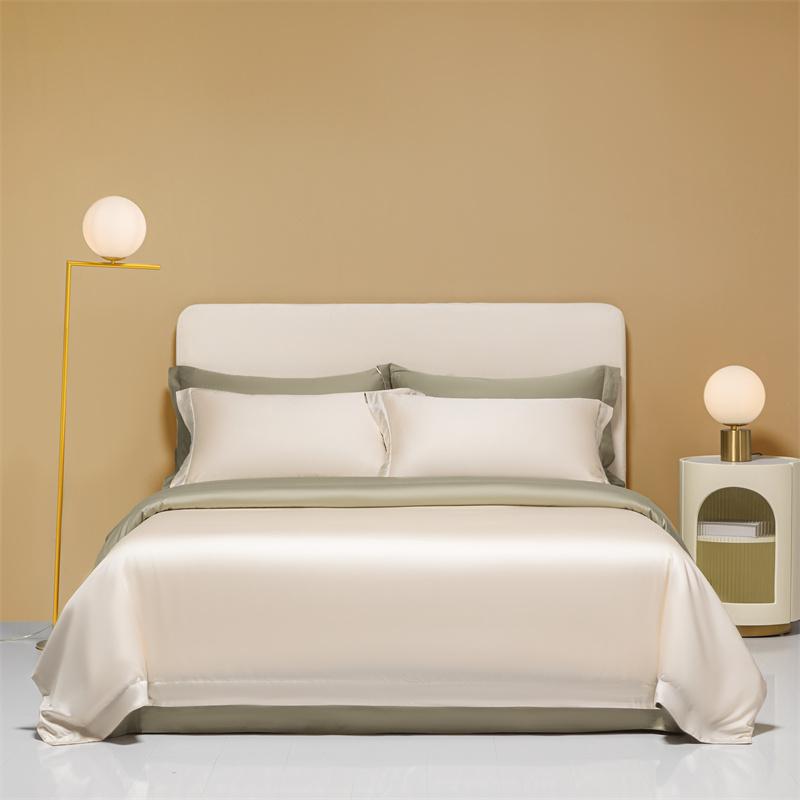 Silk Like Silky Cooling Duvet Cover Pillowcases 3Pcs Summer Lyocell Quality Bedding Set Single Double Queen Wrinkle Resistant
