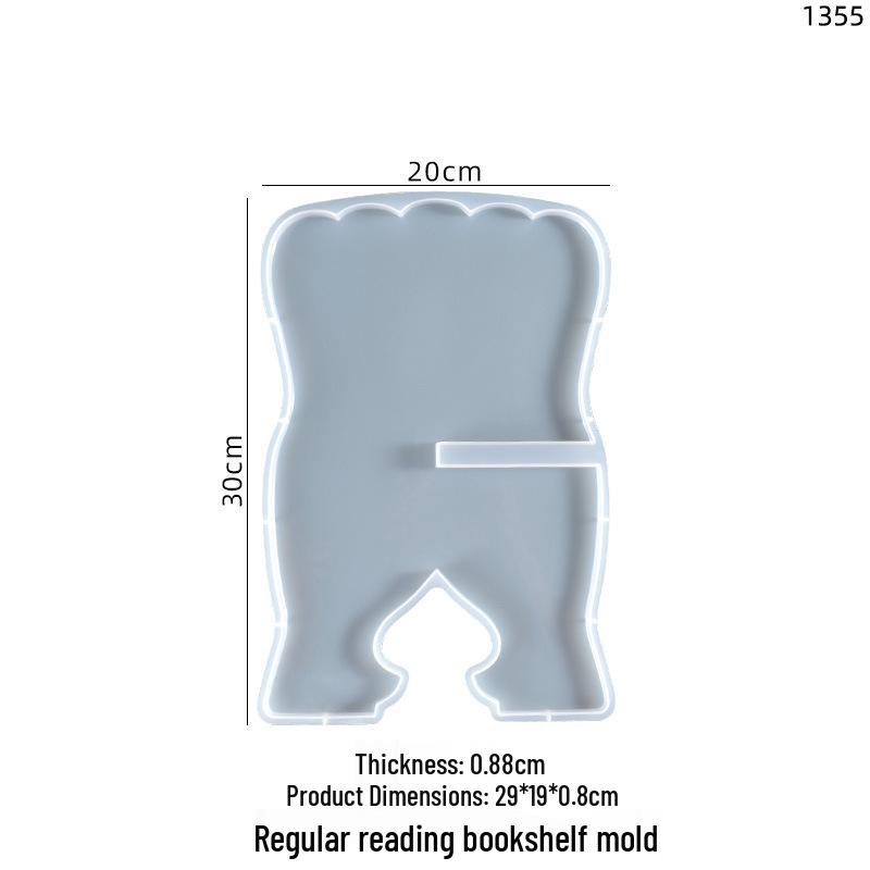 Poppy DIY Crystal Resin Book Stand Silicone Mold Ornament