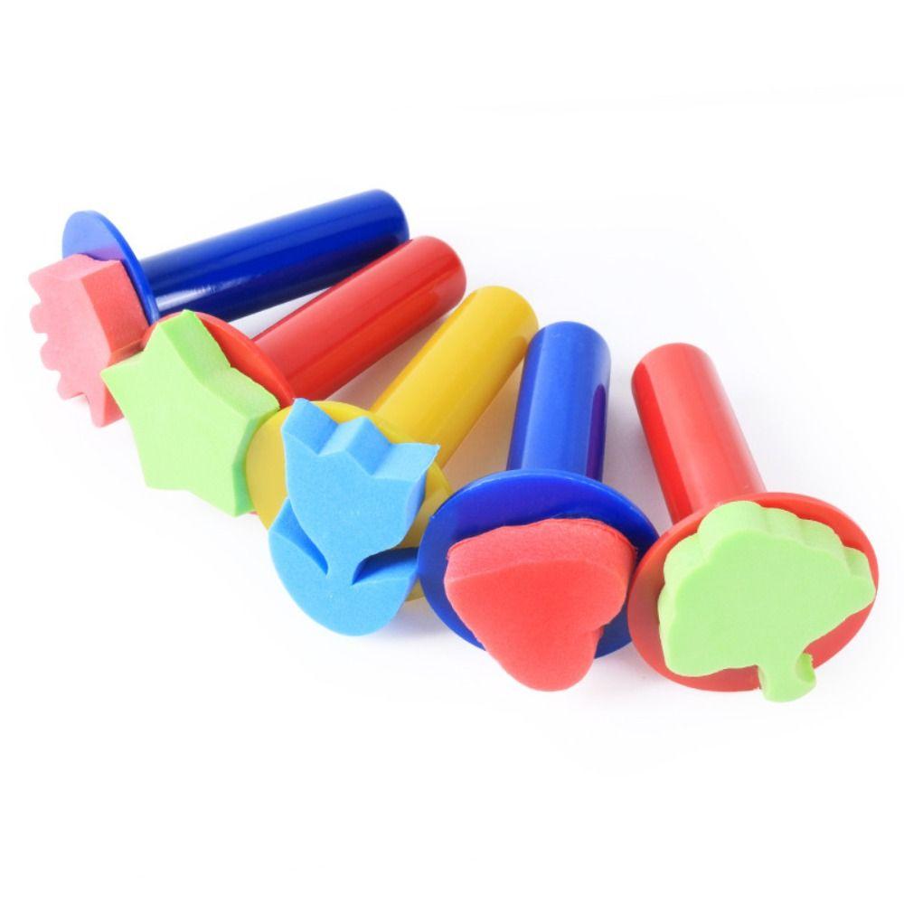 Mushroom Stick DIY Sponge Stamp Brush Sponge Brush Sponge Stamp Brush Kits   Kindergarten