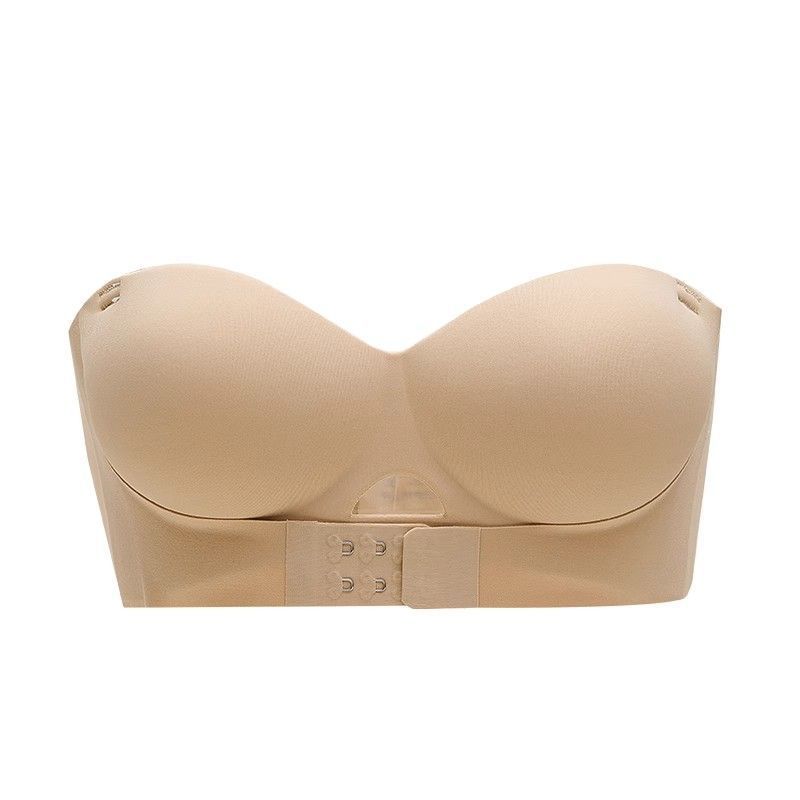 Popular Small Breasts Gather Strapless Underwear, Dancing Without Falling Off the Upper Support Front Buckle Bra, Anti-sagging Seamless Underwear