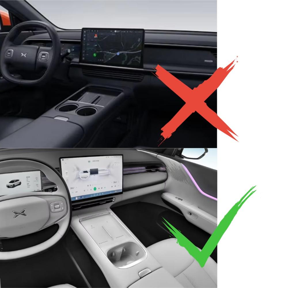 Smabee für Xpeng G6 2026 Handy-Lade-Silikon-Getränkehalter mit Schmutzschutzmatte Anti-Rutsch Stoßdämpfende Ablage Auto Zubehör