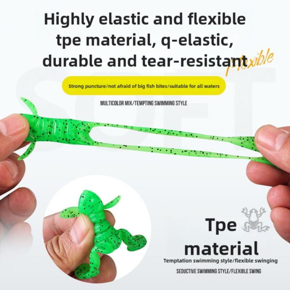 5PCS Frog-Like Stance Lure Mini Frog Bait TPE Artificial Bait  Outdoor Fishing
