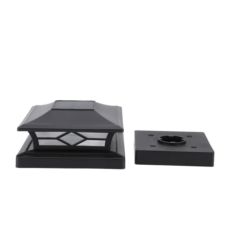 Solar-Außenpfostenleuchte Wasserdicht LED Zaun Deckel Leuchte für Terrasse und Villen Weiß Gelb