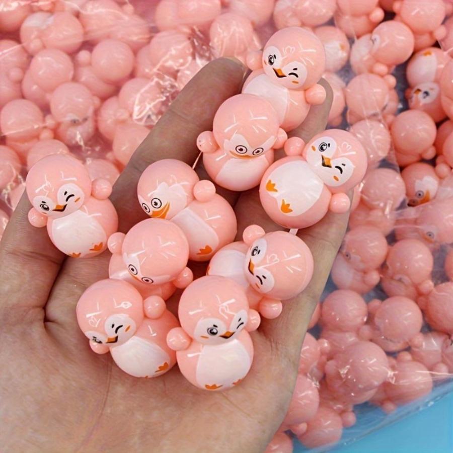 

20 шт. забавный подарок на день рождения качели снятие стресса настольная игрушка мини-неваляшка пингвин 20pcs розовый