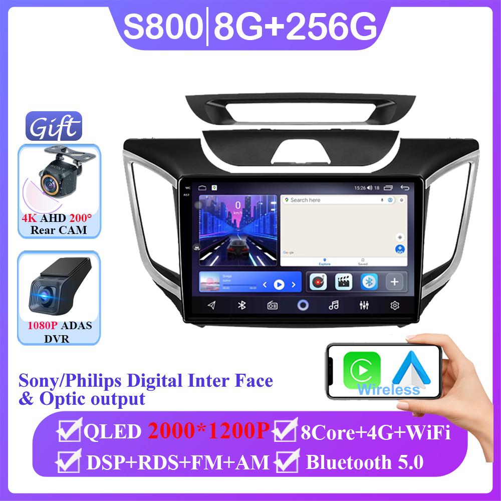 Android 14 Car Radio For Hyundai Creta Ix25 2015 2017 2019 2 Din Multimedia Player Navigation GPS Carplay Stereo DVD 2din auto