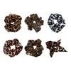 2Pieces Leopard Pattern Hair Scrunchies Elastic Decorative Hair Ties Ponytail Holder Women Hair Styling Accessories