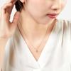 Vendome Aoyama Necklace K10 Pink Gold Diamond Open Heart AJAN132340DI [Official]