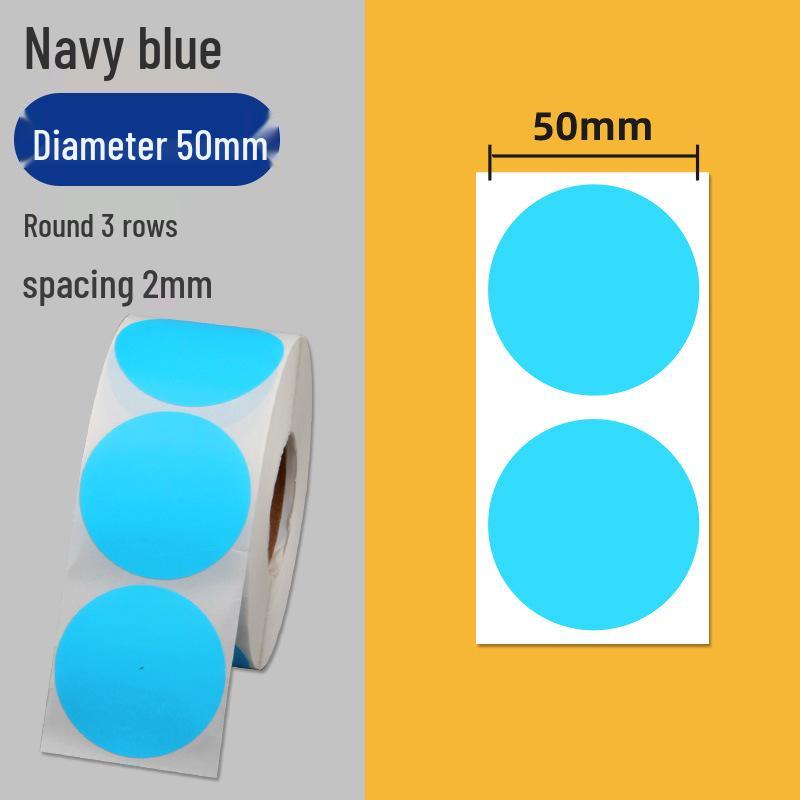 

Папір для самоклеючих етикеток зі штрих-кодом з кольоровим покриттям - Круглі наліпки різних розмірів