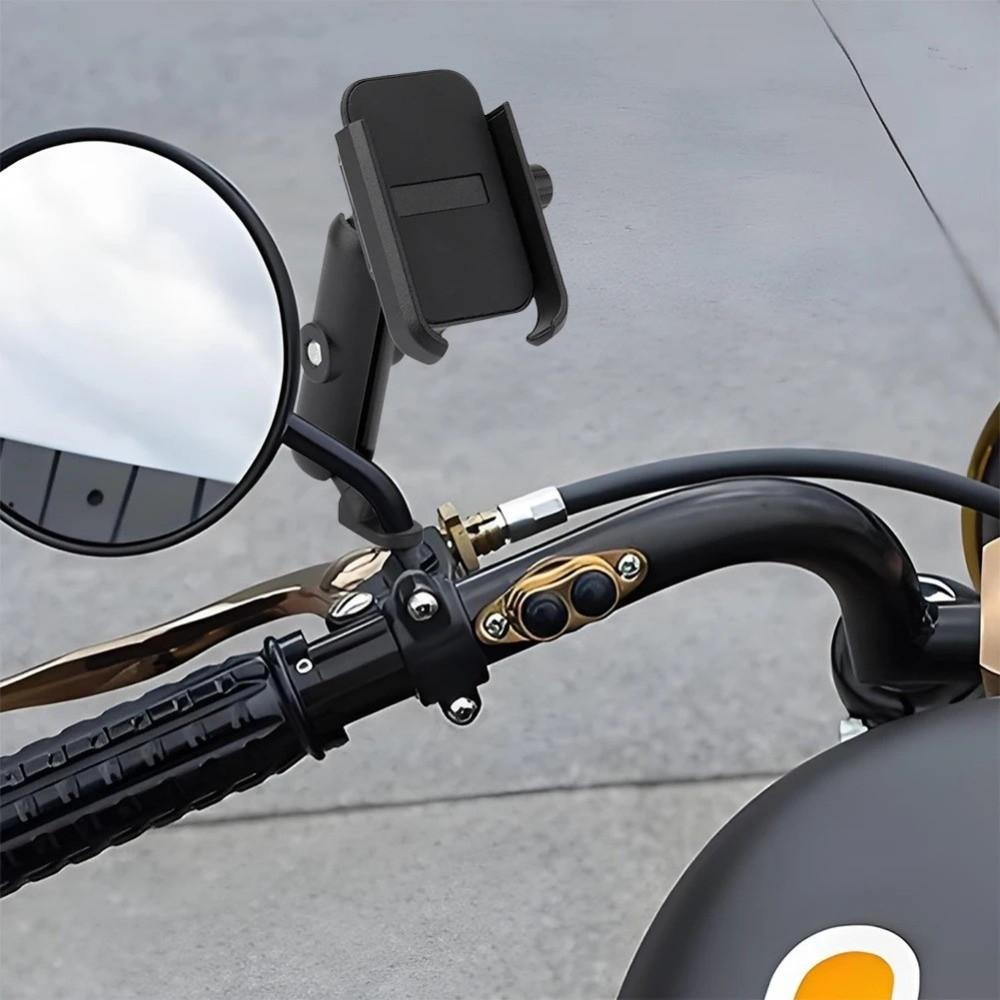 Adjustable Cell Phone Stand Support Bracket Bicycle Rearview Mirror  Riding Equipment