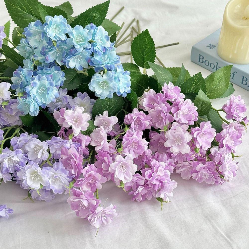 Green Leaves Simulation Flower Multicolor Fake Floral Branch Creative Faux Flower Home Decoration