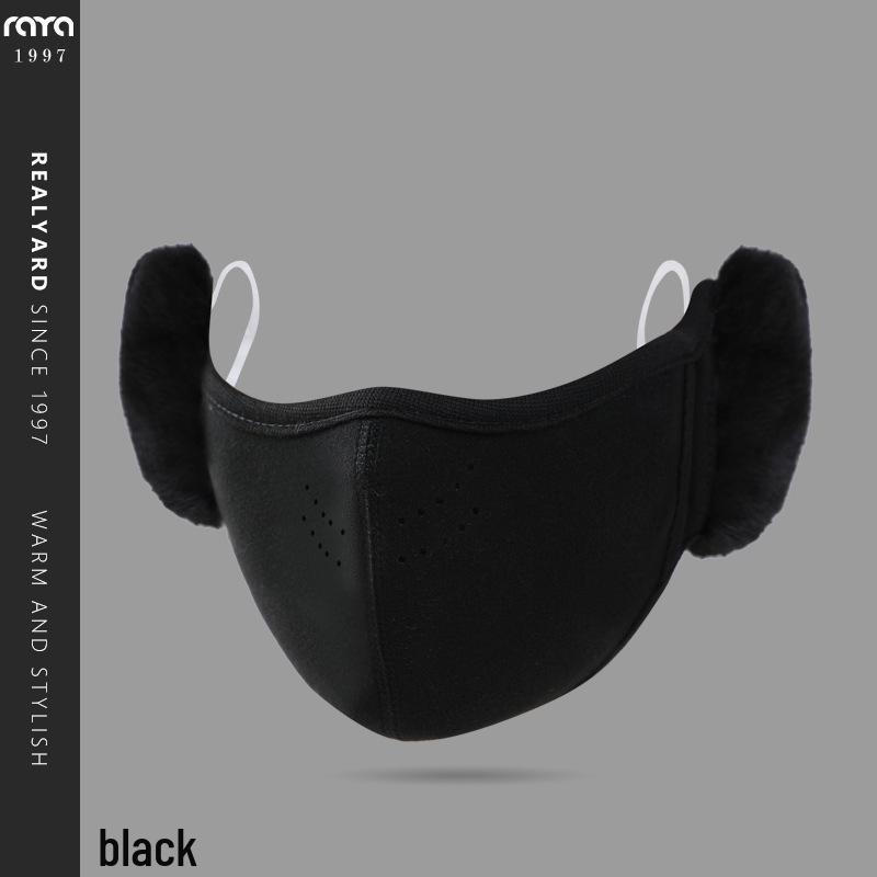 Thickened Warm Fleece Full Face Mask: Cold-Resistant, Anti-Fog, Windproof for Outdoor Cycling