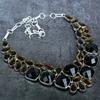 Smoky Topaz Handmade 925 Sterling Silver Jewelry Necklace 18" R6n88