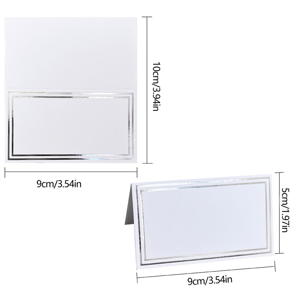 50pcs Table Setting Name Cards for Birthday Parties Name Cards Set Seating Cards