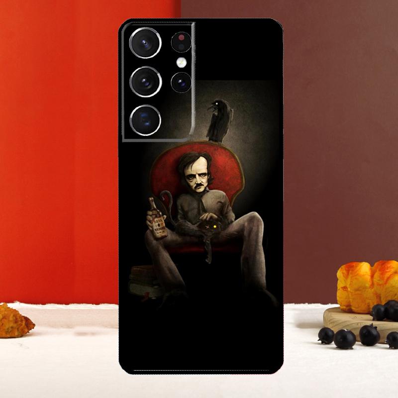 Edgar Allan Poe Case For Samsung Galaxy S23 S22 Ultra S21 S10 S9 S20 Plus Note 10 20 S20 FE S21 FE Back Cover