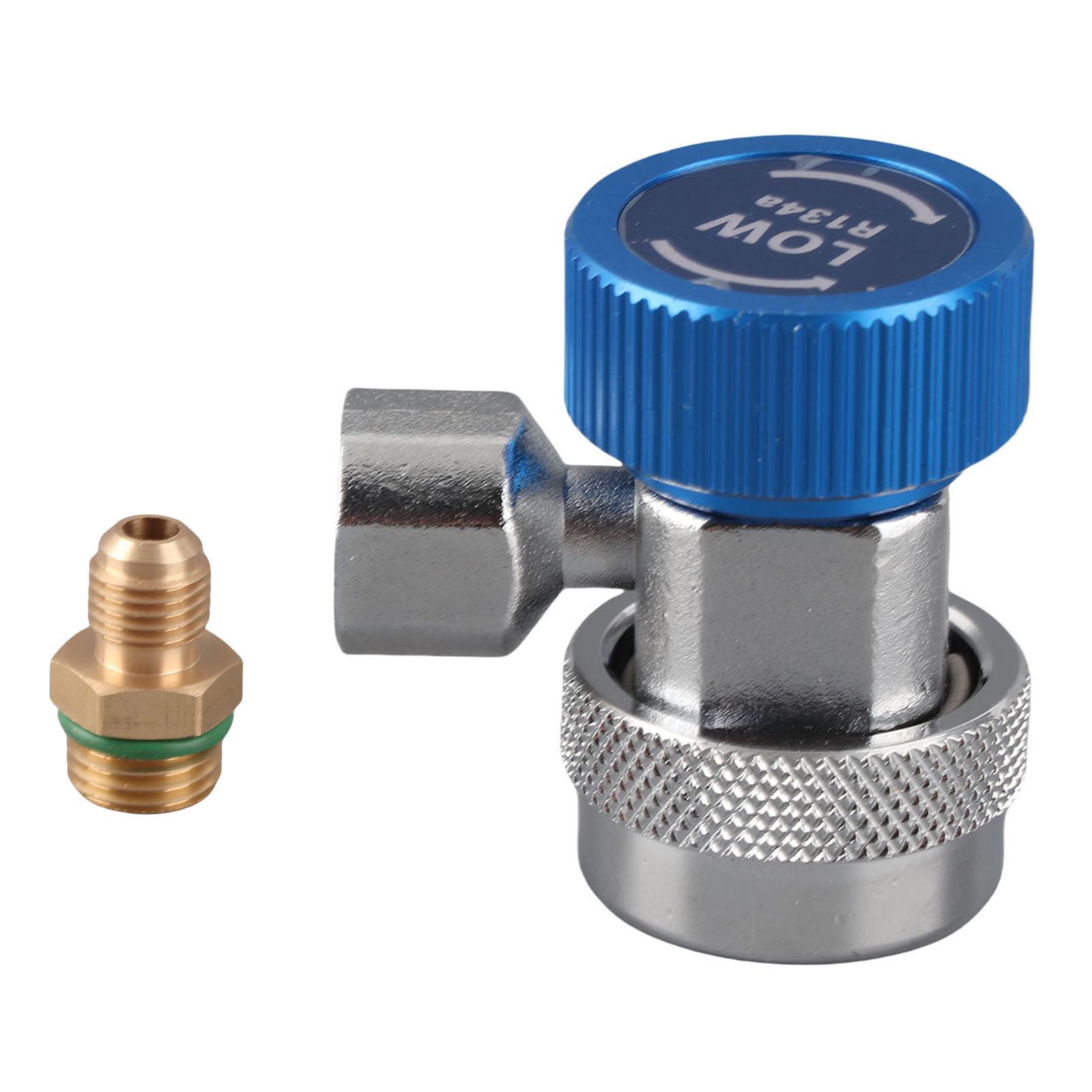 

R134ACelsiusC Low High Quick Connector Conditioning Coupler Adapter Extractor Valve (Red)