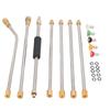 High Pressure Power Washer Extension Wand Set 4000PSI Gutter Cleaning Tool with 5 Nozzle Tips for Car