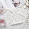 Sexy Lace Women's Underwear High Split Fork Low Waist Breathable Comfortable Hip Wrap Pure Desire Internet Celebrity Lace Briefs Thin