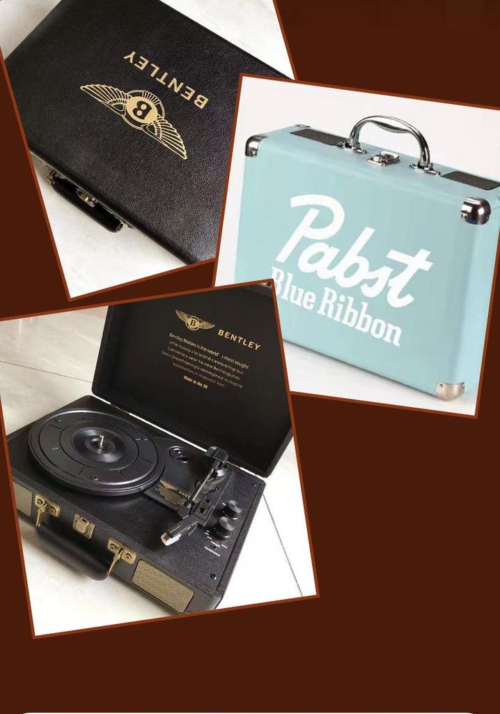 Portable Retro Bluetooth Vinyl Turntable and Multifunctional Speaker