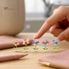 Small Car Dashboard Figurine Spring Wobbly Flower Ornament, Shaking Head Sunflower Interior Decor, Cute Decorations for Rearview Mirror And