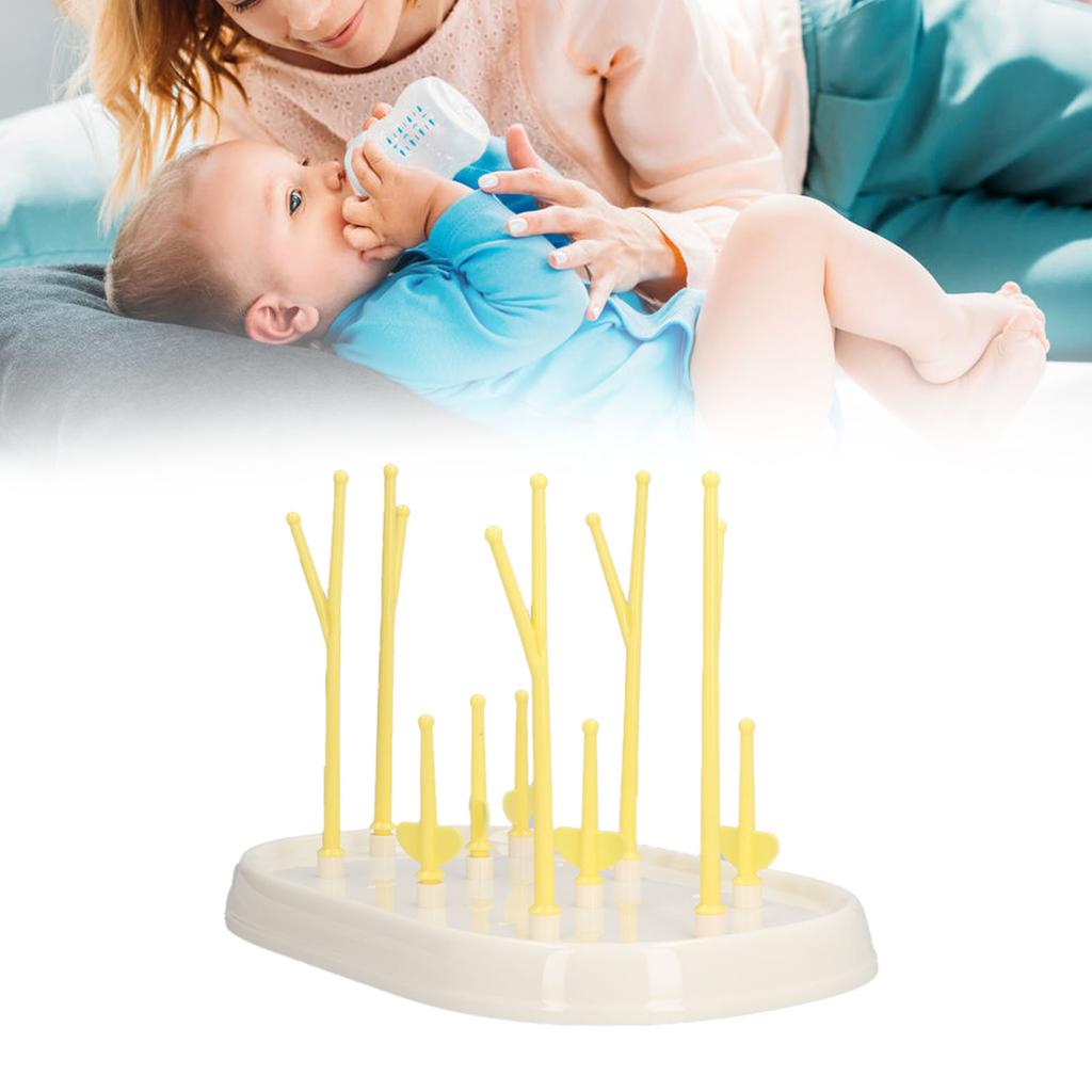Feeding Bottle Drying Rack Collapsible Portable Baby Feeding Bottle Drying Draining Rack