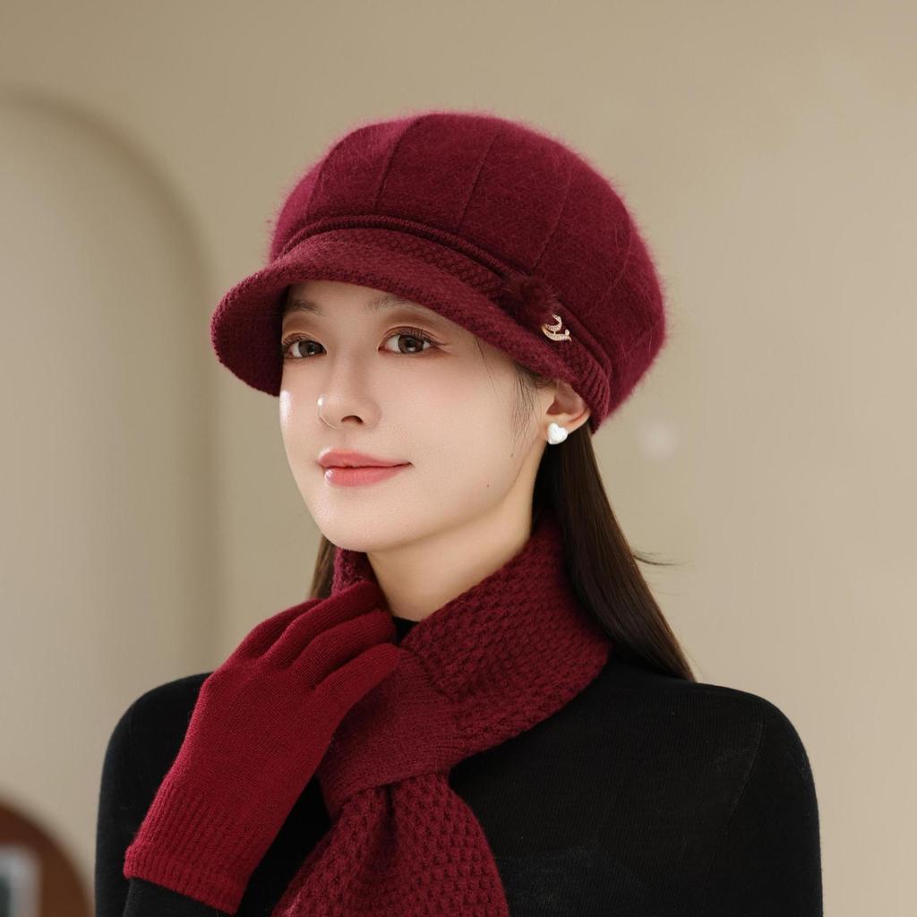 Baseball Caps for Mom and Grandma with Fleece  Cycling Warm and Cold Proof Woolen Caps for Middle Aged and Elderly People  Hats for Women In Winter