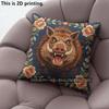 Vintage Bestickt Wildschwein Floral Überwurf Kissenbezüge Muster Kissenbezug Geeignet für Sofa Schlafzimmer Auto Kissenbezug