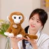 Cute Simulated Little Monkey Doll Plush Toy Cute Big-eyed Monkey Doll Children Accompany Soothing Doll