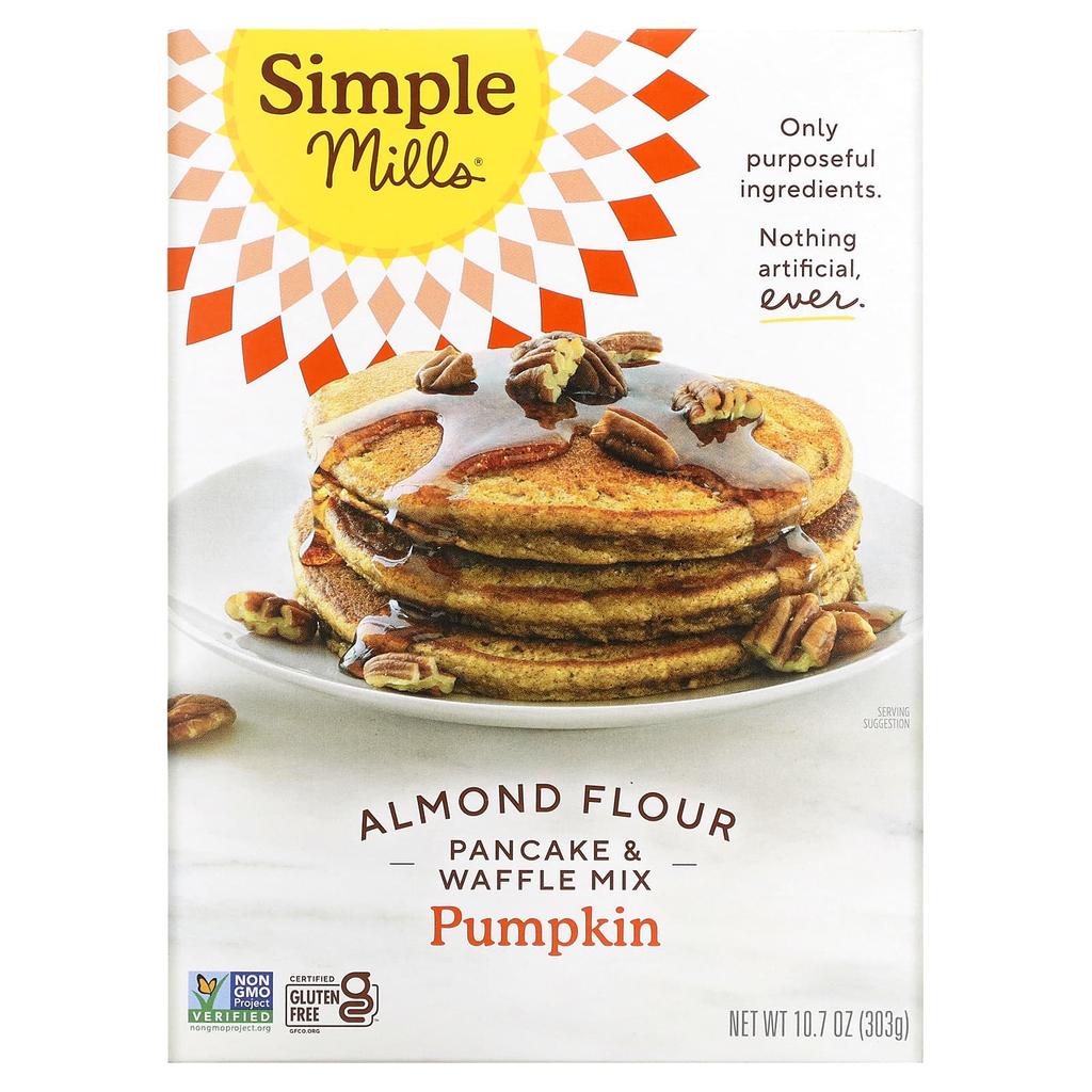 Simple Mills, Almond Flour, Pancakes & Waffles, Pumpkin, 303g (10.7oz)