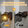 Dusk to Dawn Outdoor Lights with Built-in Sockets, Waterproof and Rustproof Aluminum Outdoor Lights with GFCI Sockets