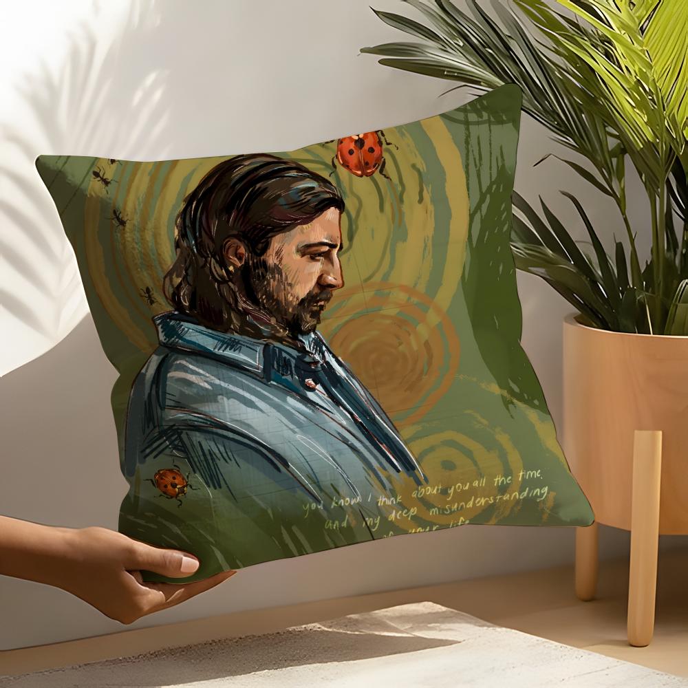 Folk Singer Music N-Noah Kahan 2 Pillow Case Linen Cushion Covers For Decorative Sofa Home Pillows Case Car Chair Pillows Cases
