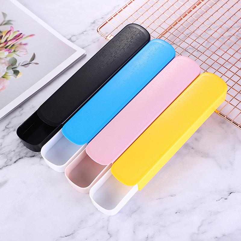 Cutlery Straw Plastic Storage Box Chopsticks Fork Spoon Pull Box Outdoor Travel Portable Tableware Empty Box