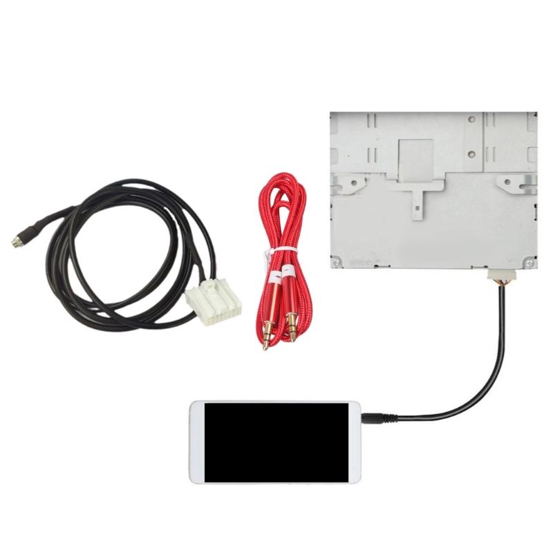 Car Radio Female AUX Adapter Stereo Music Connect Cord for 2/3/5/6 MX5