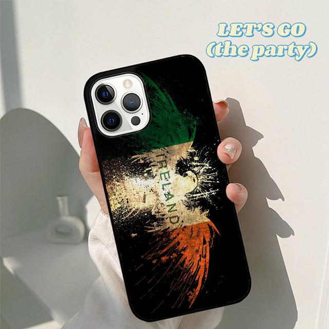 Autumu Ireland Irish Flag Phone Case Cover for iPhone 17 Air 16 16e 15 12 11 13 14 Pro Max Apple Plus Coque
