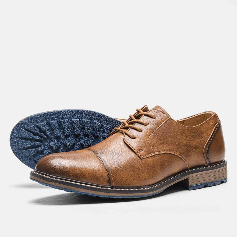 Neue Freizeitschuhe Retro Herren Derby Schuhe Herren Mode Lederschuhe