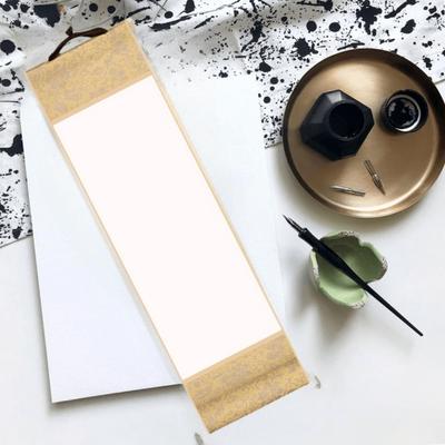 8 Blank Small Scrolls Traditional Chinese Painting Ancient Hanging Ornaments Calligraphy Scroll Xuan Paper Decoration Home Decor