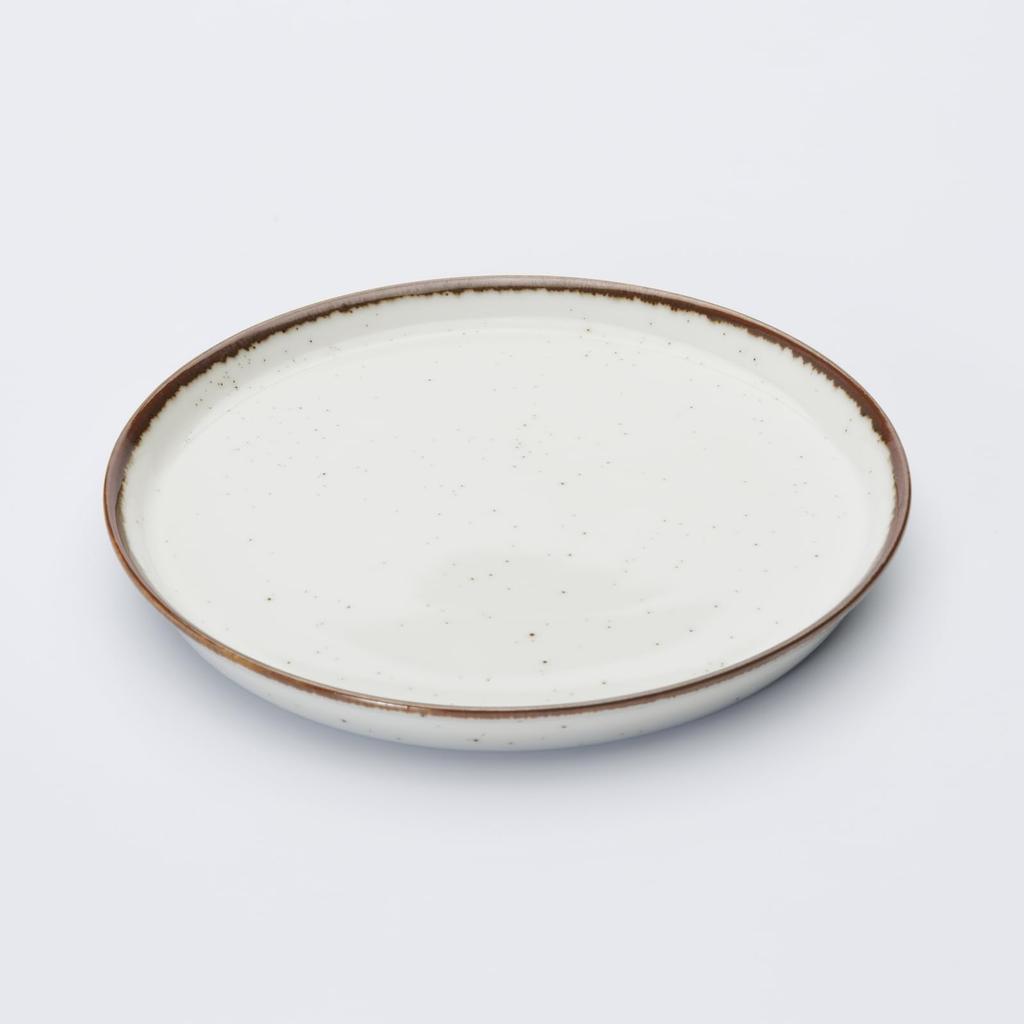 Aito Seisakusho Microwave and Dishwasher Mino Made in Product Number 567044 "Grain" Plate, Safe, Brown, Medium, Approx. 15cm, Ware, Japan,