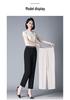 Women's Summer Elastic Waist Cropped Pants - Cool, Comfortable, Imitation Silk for Middle-Aged and Elderly