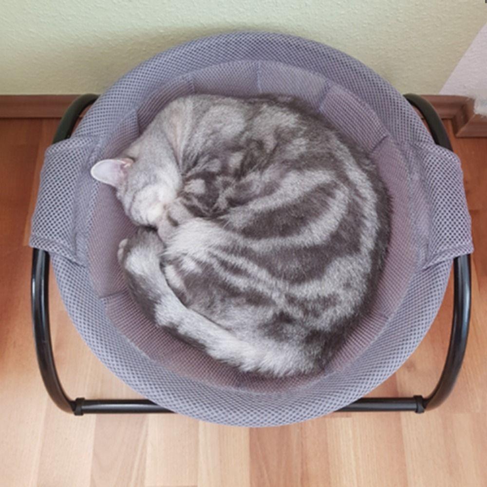 Detachable Elevated Cat Hammock Breathable With Stand Cat Standing Bed Free-Standing Comfortable Pet Sleeping Nest Winter