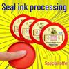 Signet Quick-Dry Portable Red Ink Pad for Office and Fingerprint Use