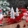 Christmas Mini Sleigh, Christmas Candy Bowl Santa Sleigh Basket Candy Dish Bowl Server Table Top Table Shelf Decors Red Holiday Decoration Winter