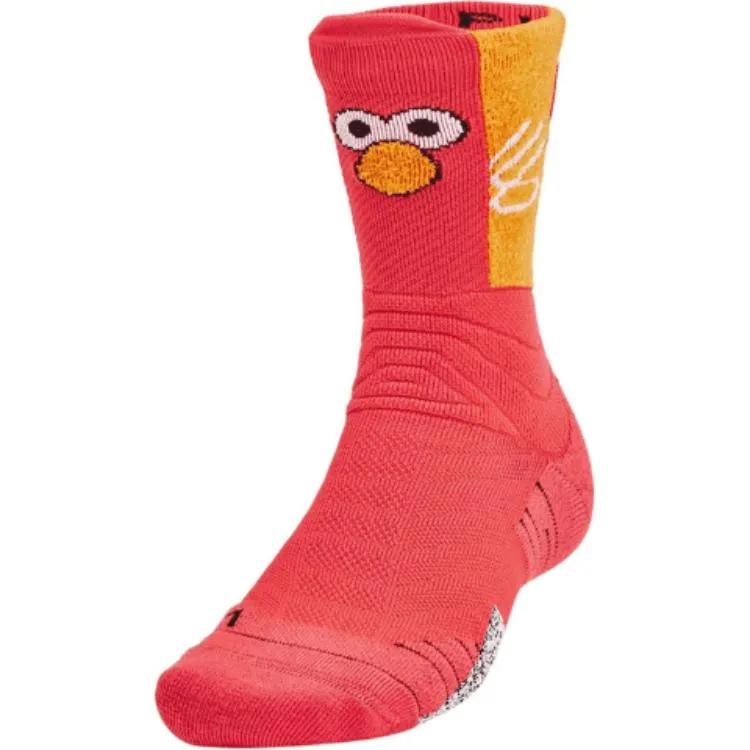 Under Armour ZHIMAJIE SESAME STREET / Sesame Street SS22 Crew Socks Unisex Red (Unisex) Crew Socks 1358779 854