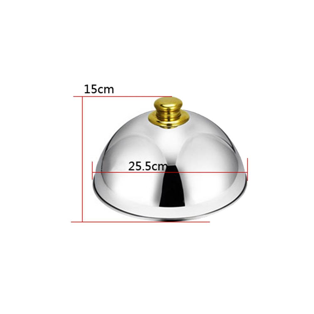 

Stainless Steel Food Cover 10Inch Golden Bead Dome Lid For Home Restaurant Hotel Outdoor Grill Bbq Camping Cookout Kitchen