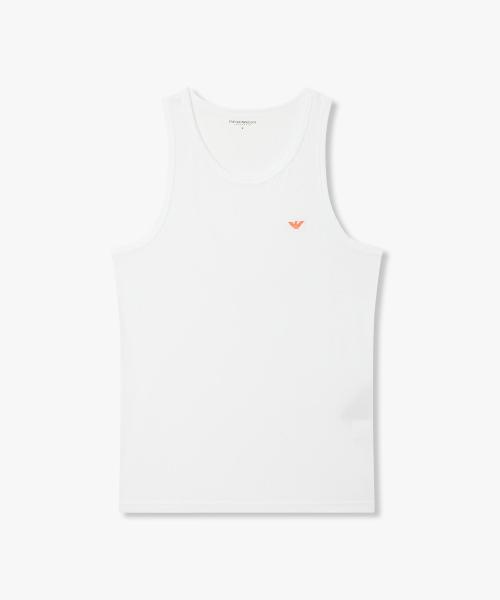 

[Emporio Armani Underwear] Мужская майка для отдыха из эластичного хлопка 0816113001 [Отправка из Кореи] 100% Оригинал White - S
