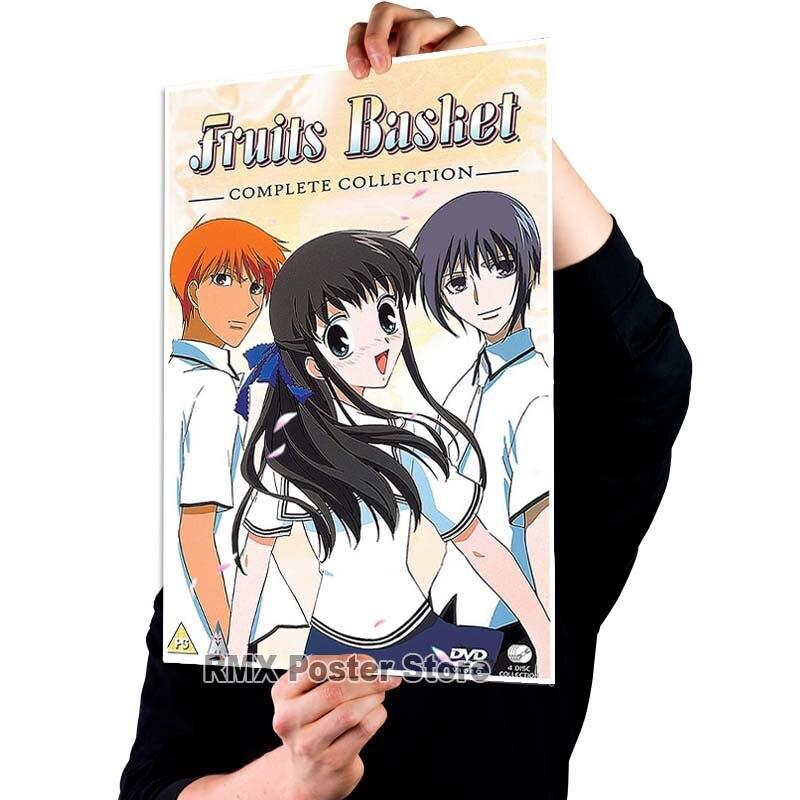 Imprimare HD Anime Coș cu fructe Postere hârtie acoperită albă Poster de pictură Wall Art Decor Living Room Home Bar Decor Imagini