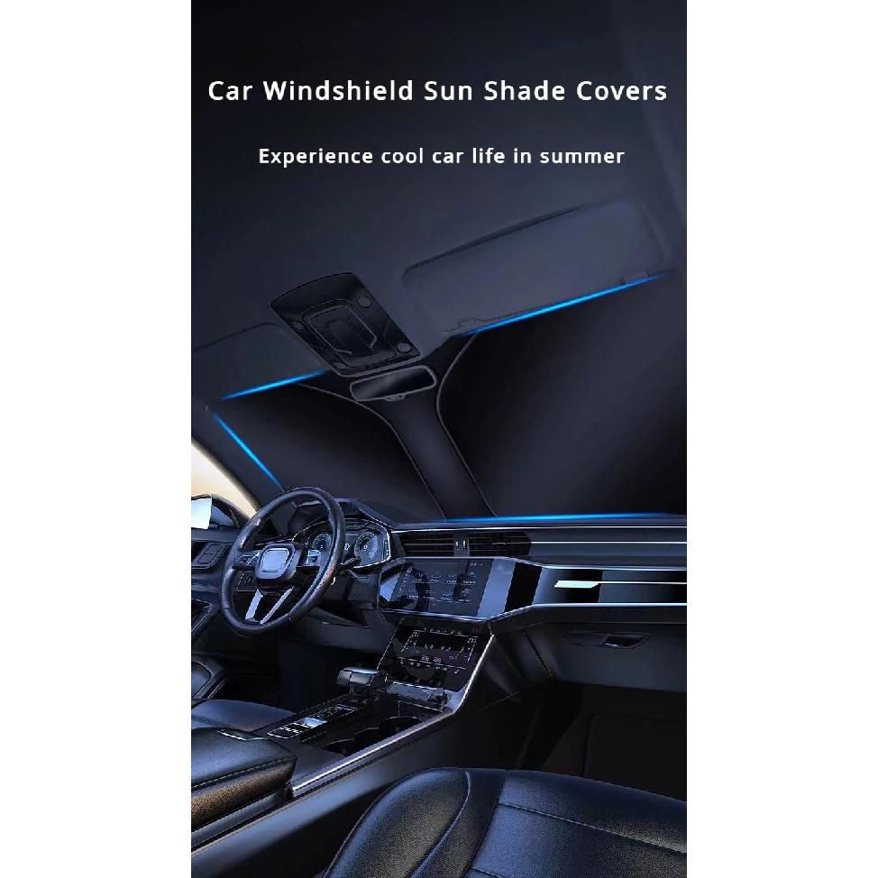 Auto Folding Sun Shade Windshield Visor Cover Car Front Window Sunshade UV Protection Summer Styling AccessoriesWindshield Sunshades 1