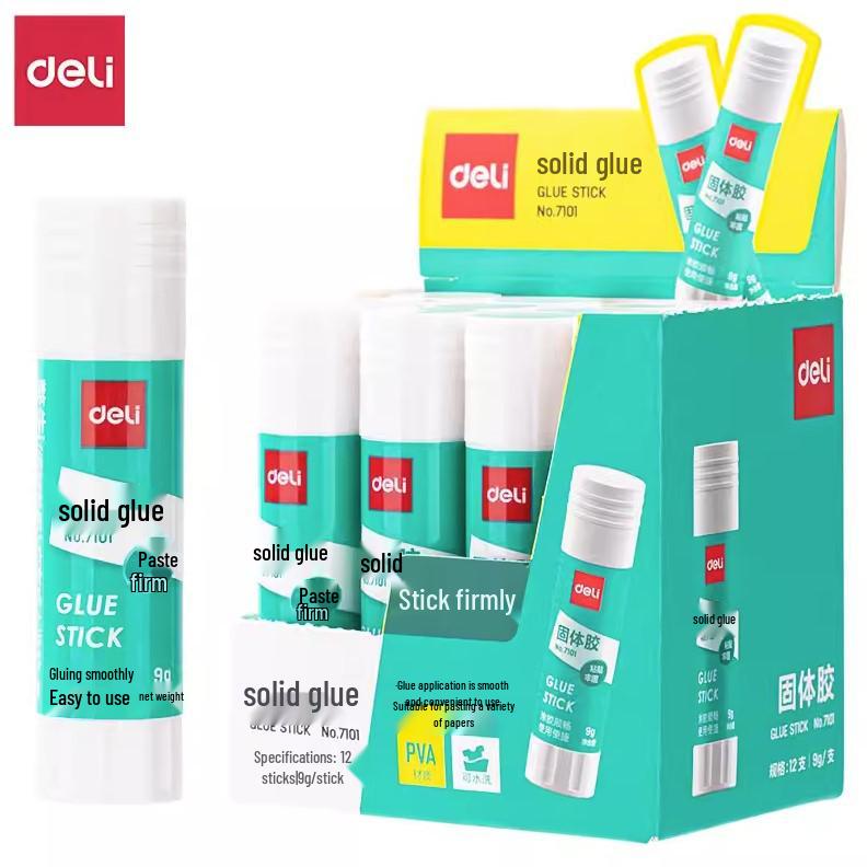 Deli High Viscosity Glue Stick for Office & Student Use - 9g, 21g, 36g 9g - 1 piece (Box of 12) белый