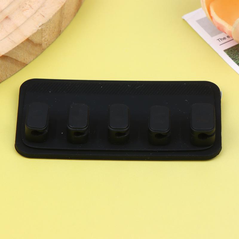 Magnetic Cable Organizer Silicone Cord Holder Detachable Wire Management Clip For Desktop Office Car Interior Cable Arrangement