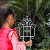 European Retro Garden Fence & Mini Climbing Flower Stand