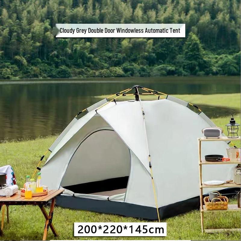Portable Fully Automatic Quick-Open Camping Tent with Sun Protection and Rainproof Features